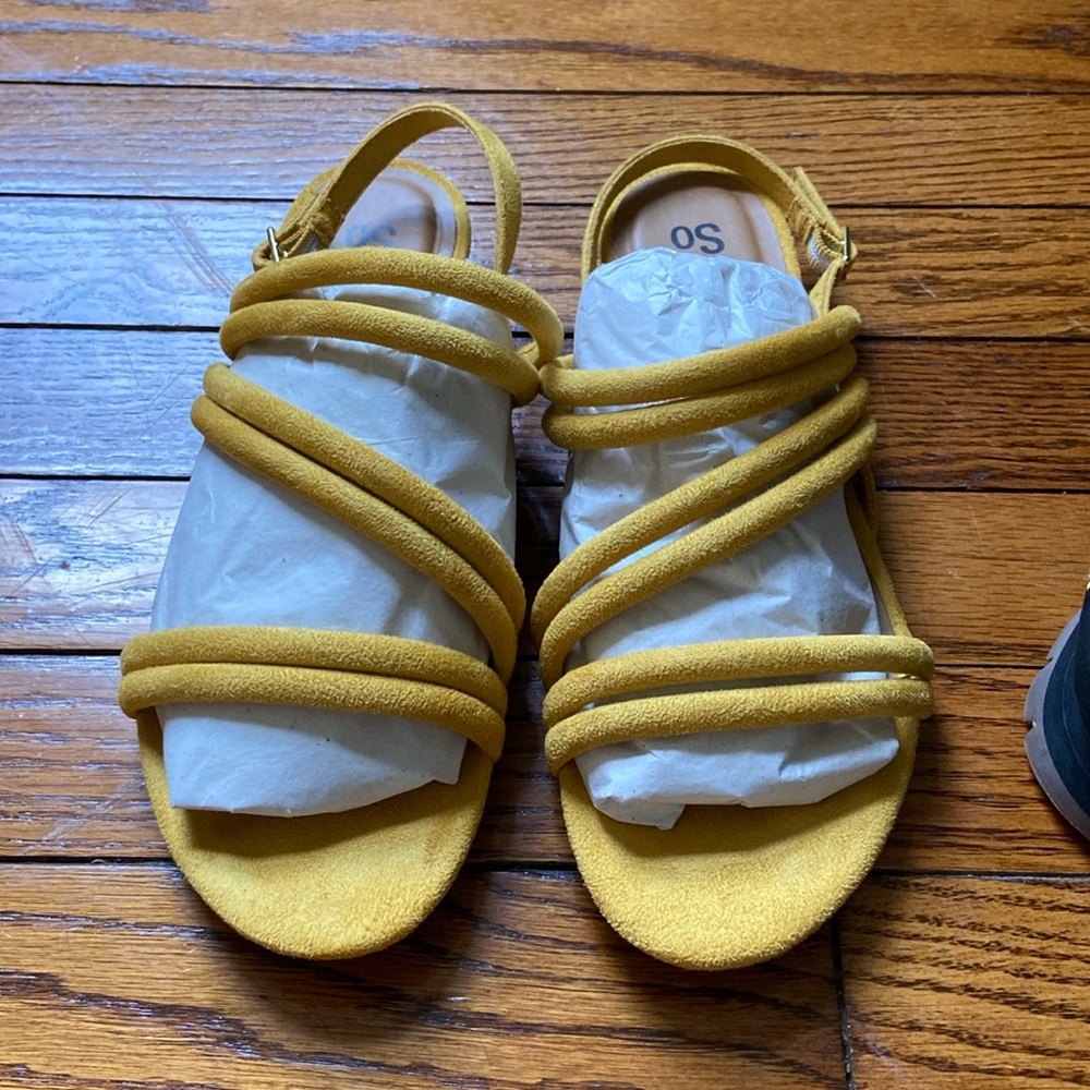 Women’s mustard yellow sandals
